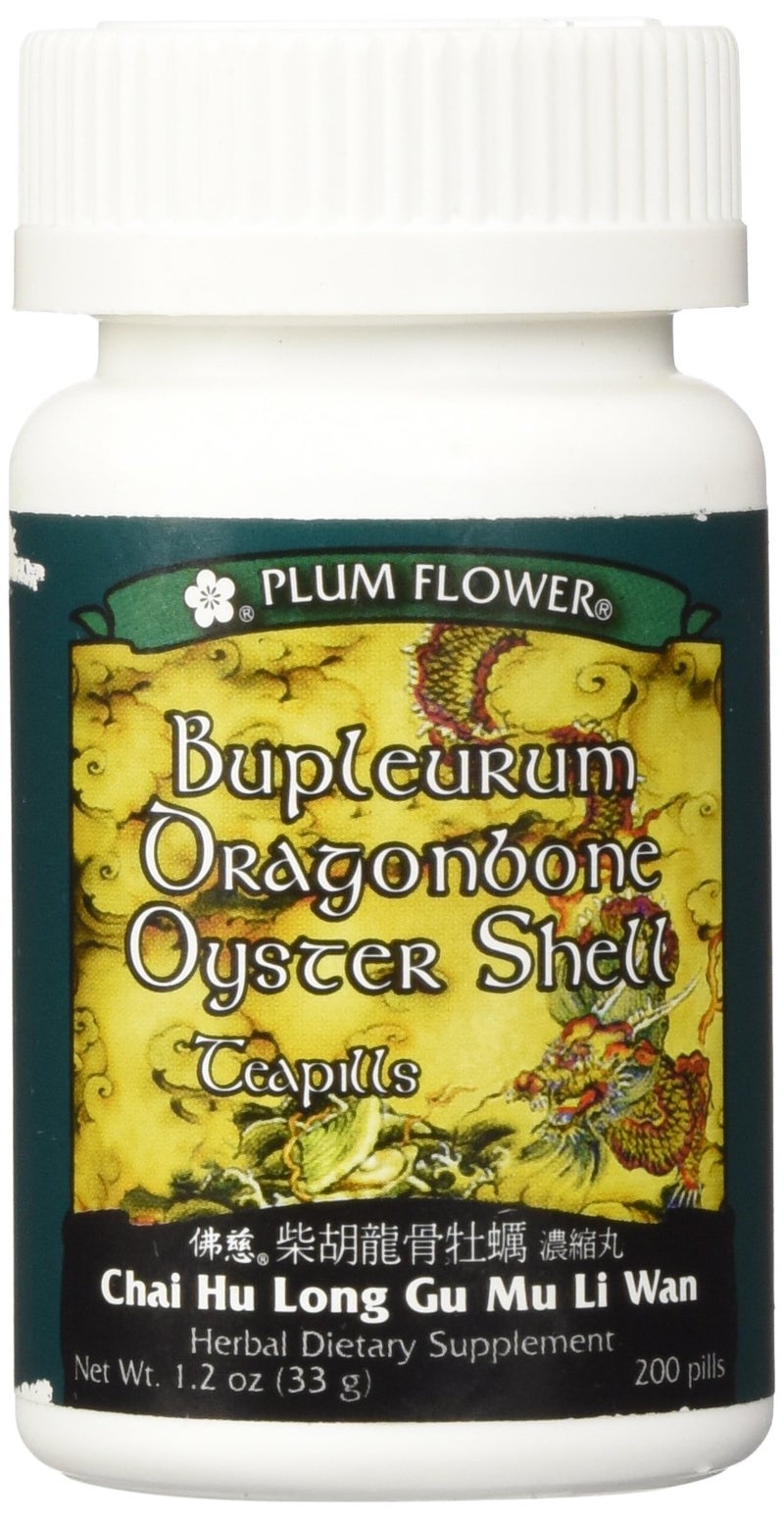 Bupleurum Dragonbone Oystershell PillsChai Hu Long Gu Mu Li Wan 200 ct Plum Flower by Plum Flower